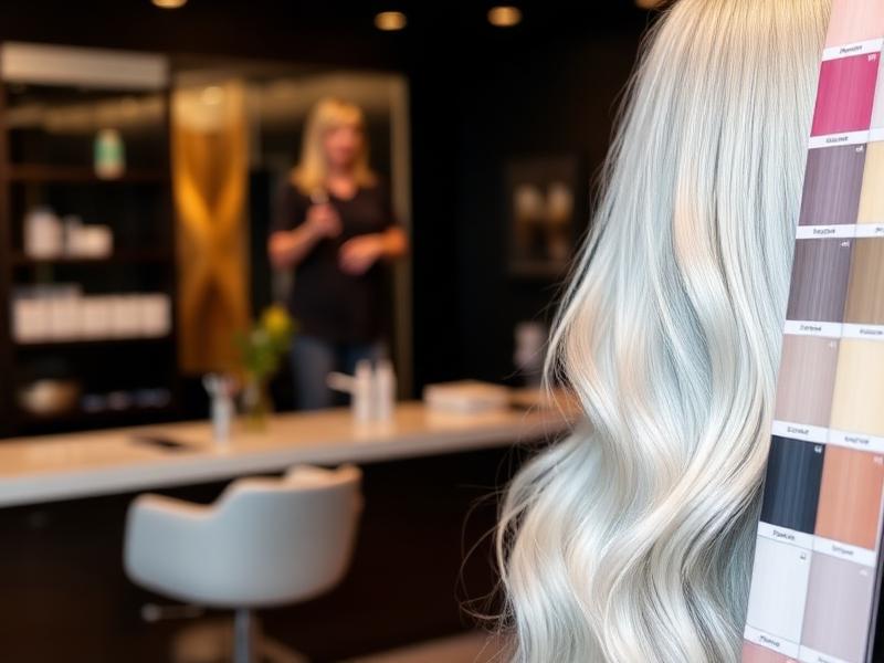 female celebrity silver grey hair trend modern