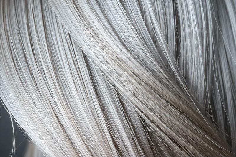 female celebrity grey silver hair elegant beautiful