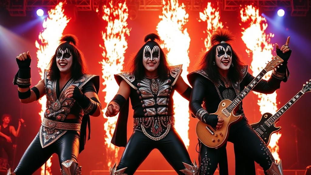 KISS rock band iconic concert photo