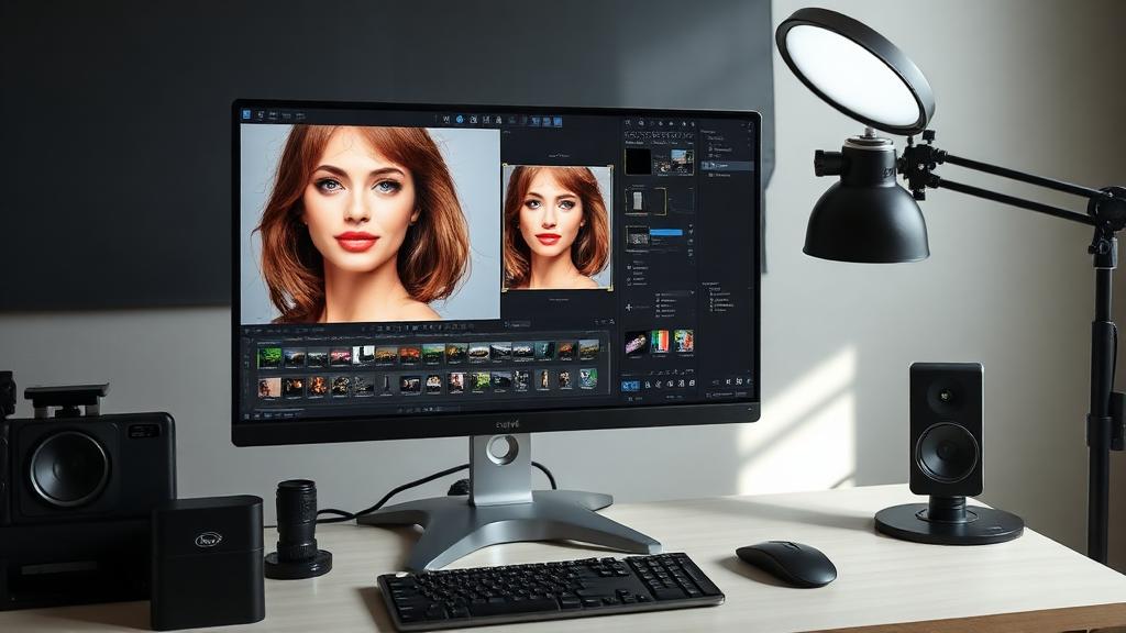 celebrity photo editor software interface
