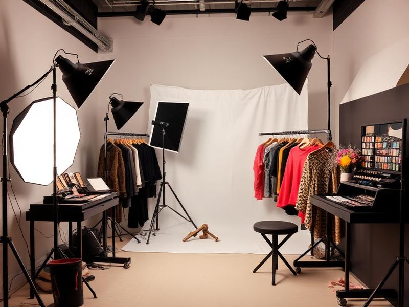 Kourtney Kardashian - Fashion magazine cover shoot studio with beauty lighting