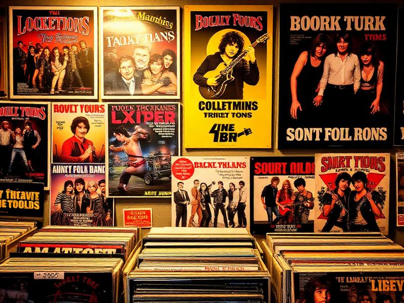 Alan Jackson - Vintage vinyl records and rock band posters collection