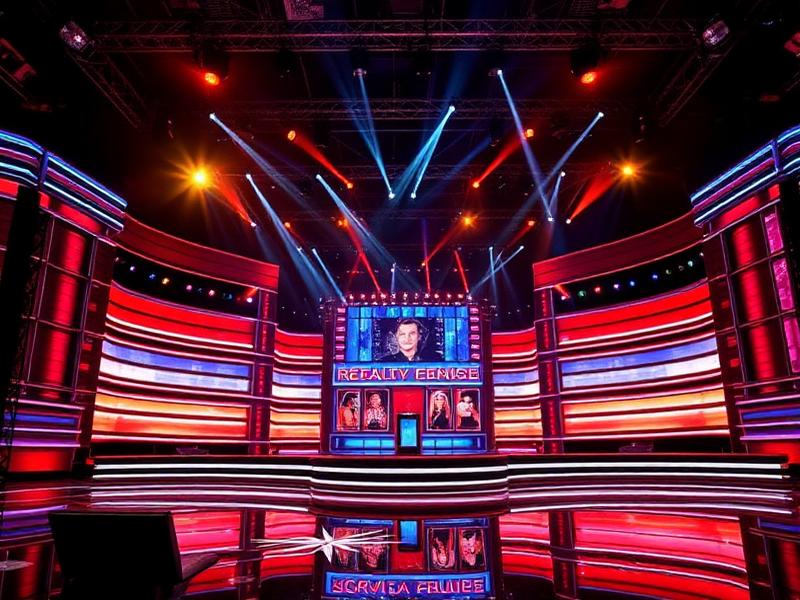 Don Lemon - Reality TV show set with dramatic lighting and stage design
