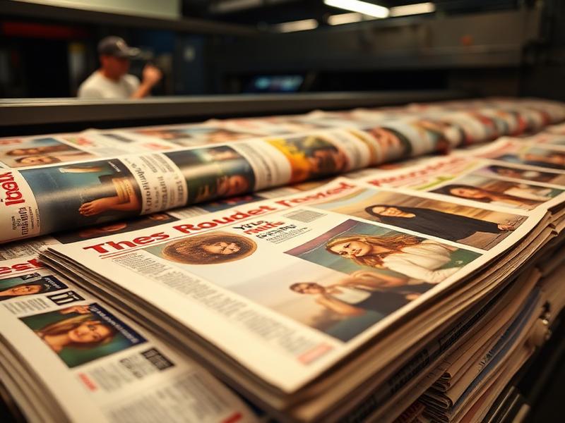 Celebrity entertainment magazines and articles in production